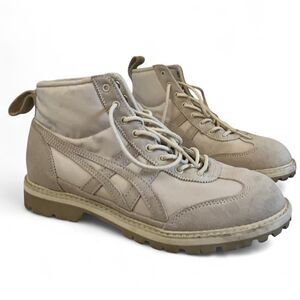 Asics Women's Tan and Cream Trainers